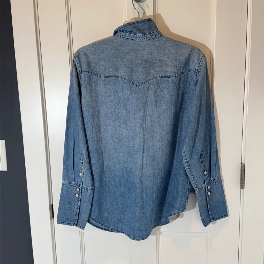 J. Crew Light Blue Denim Shirt - Picture 2 of 4